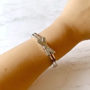 kate spade Jewelry - Kate Spade Silver Bow Bangle kate spade Jewelry - Kate Spade Silver Bow Bangle